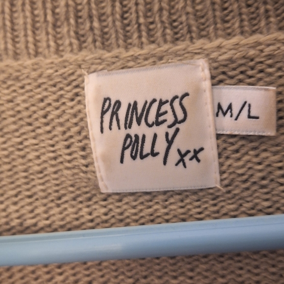 Princess Polly Balloon Sleeve Cropped Knit Sweater size M/L - Picture 5 of 9